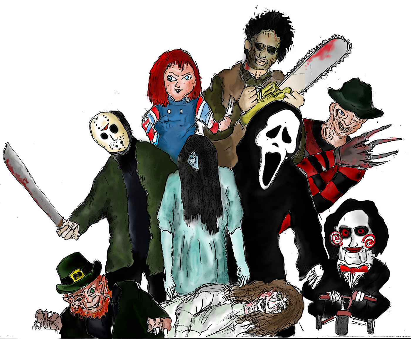 Horror Cartoon Characters : Scary Movie Characters Cartoon | Bodaswasuas