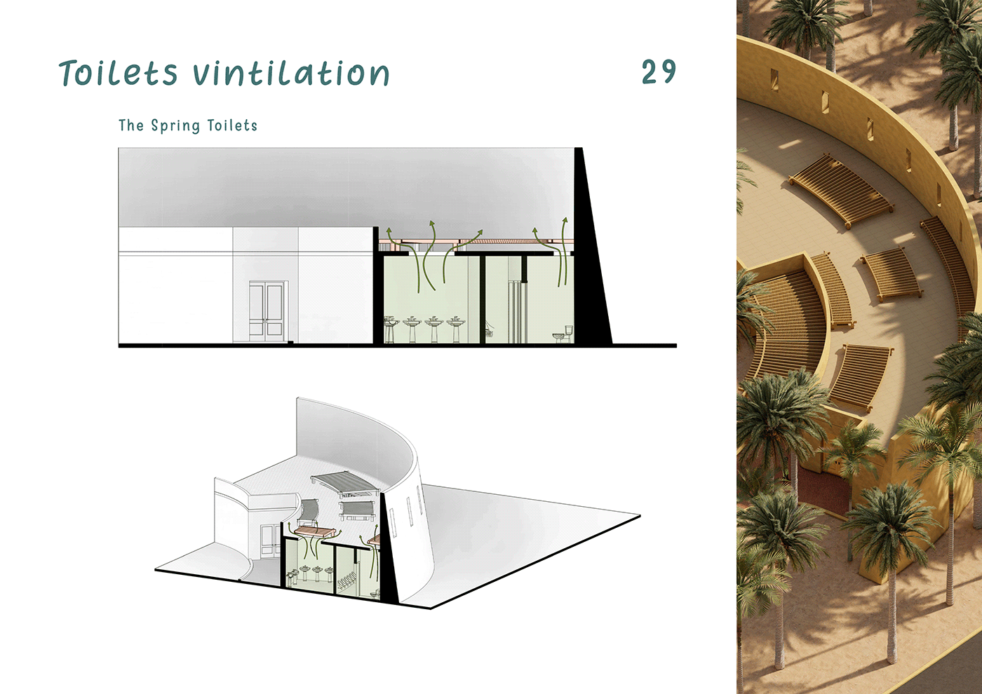 graduation project Siwa Oasis resort Entertainment architecture Biophilic Design Recreational concept Day-use