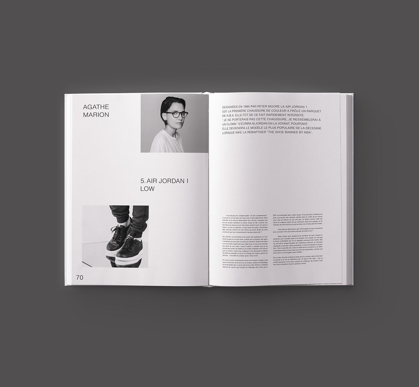 book editorial Nike sneakers air jordan print