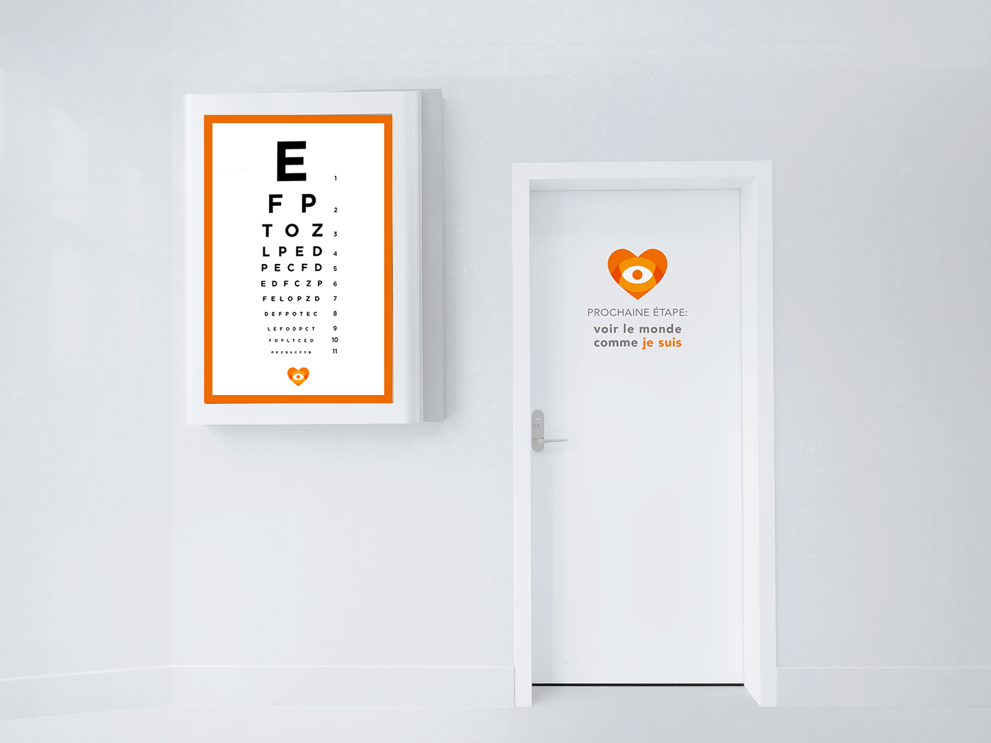 branding  brand logo design heart eye Website identity