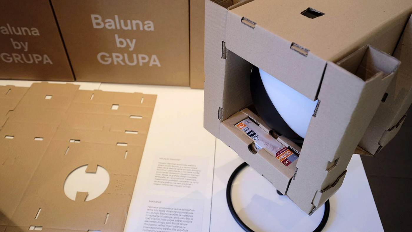 Grupa baluna lamps Packaging cardboard