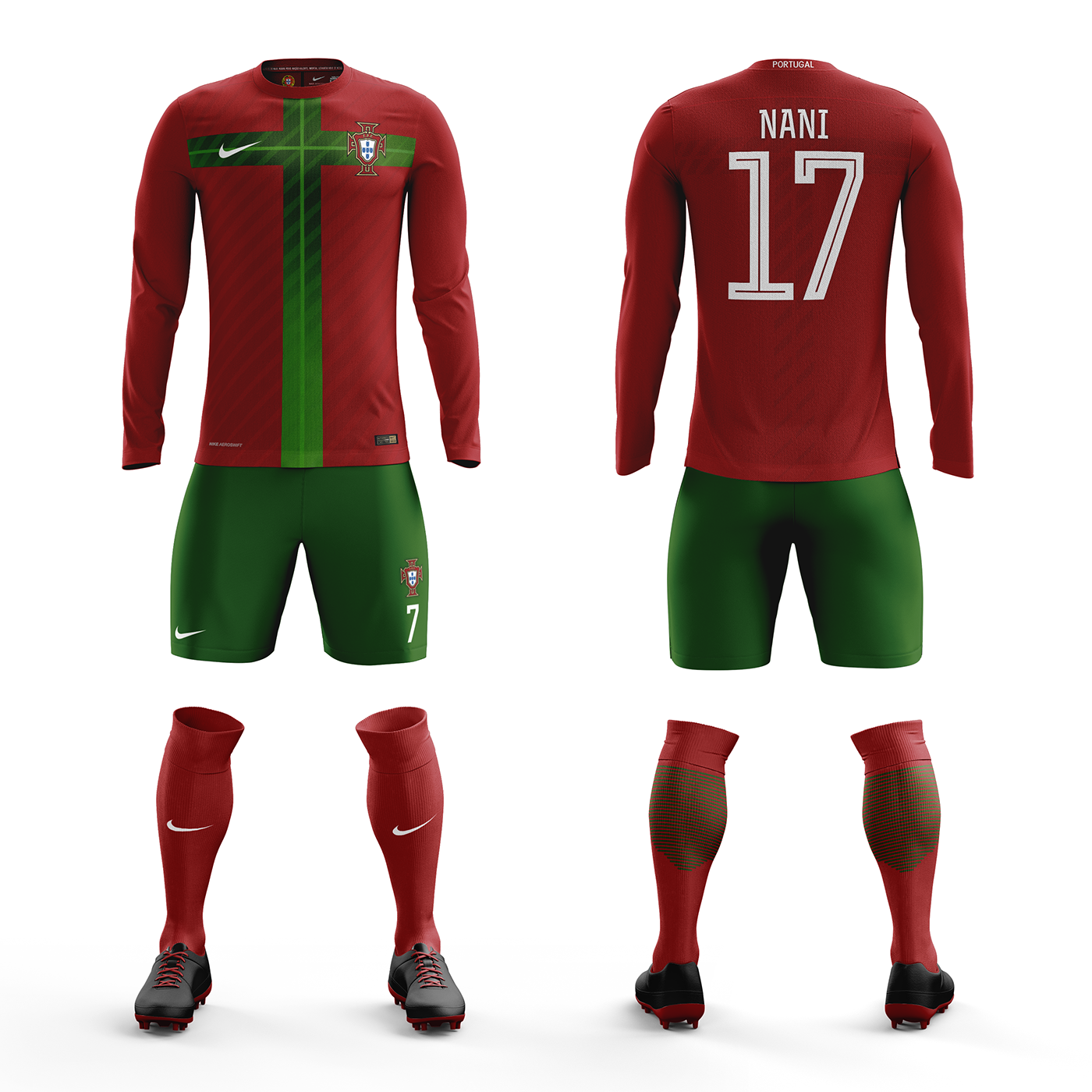 Portugal portugese Nike jersey kit Jersey Design Kit Design camiseta