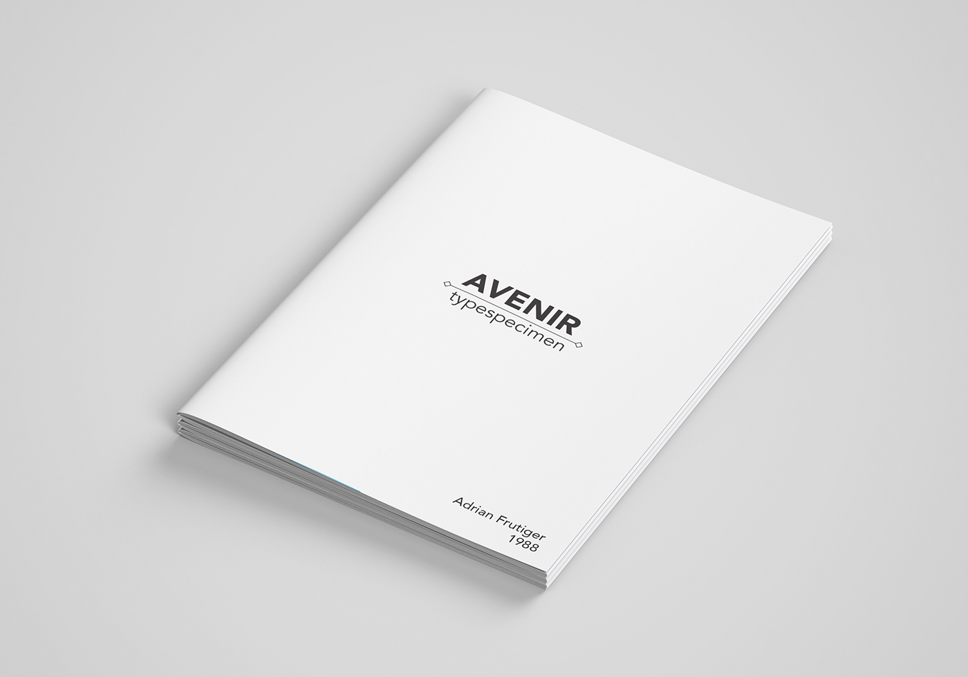 Adobe CC avenir book design book making graphic design  print publishing design type Type Specimen typography  