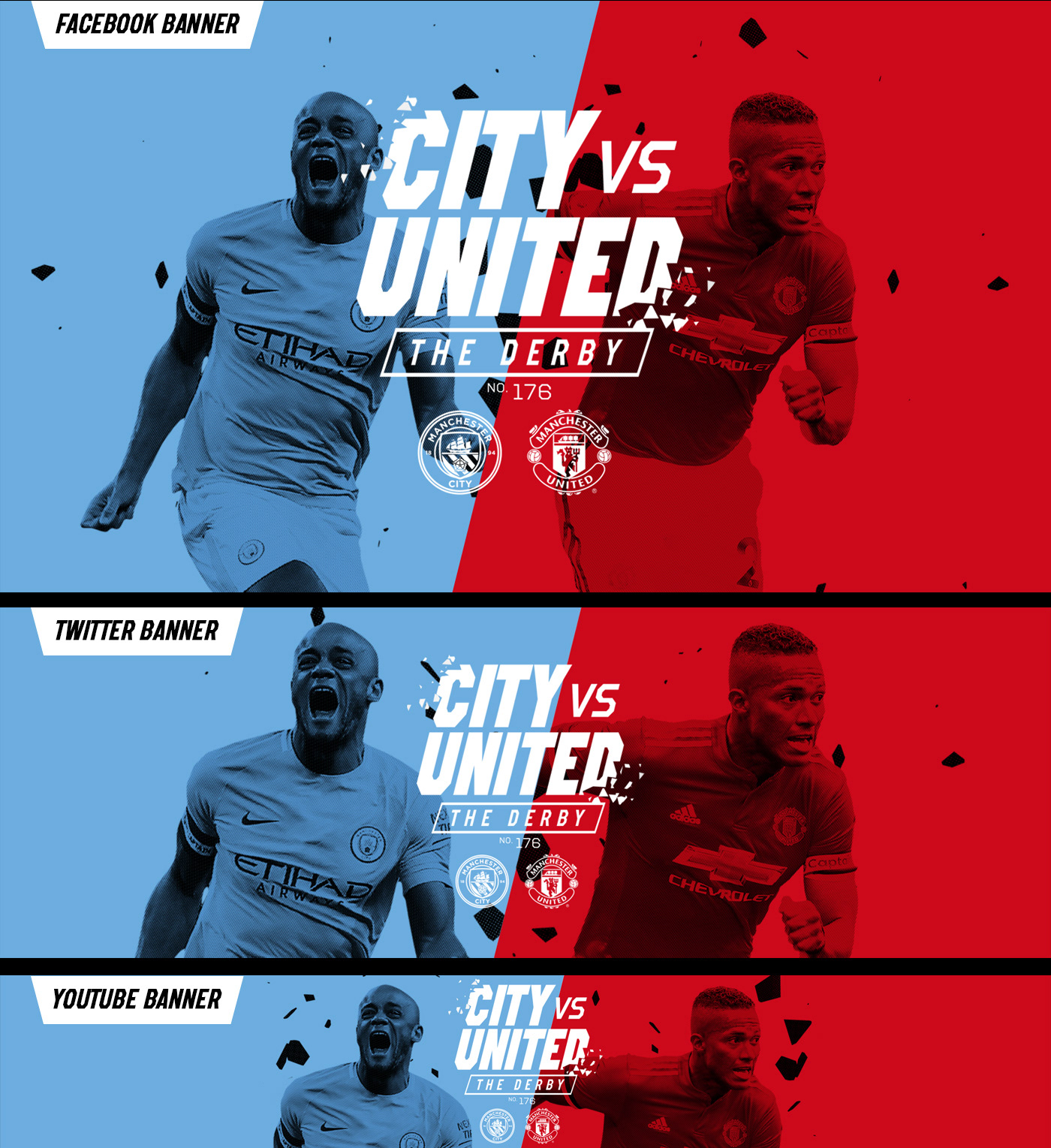 football Manchester City Manchester United matchday branding Premier League SMSports