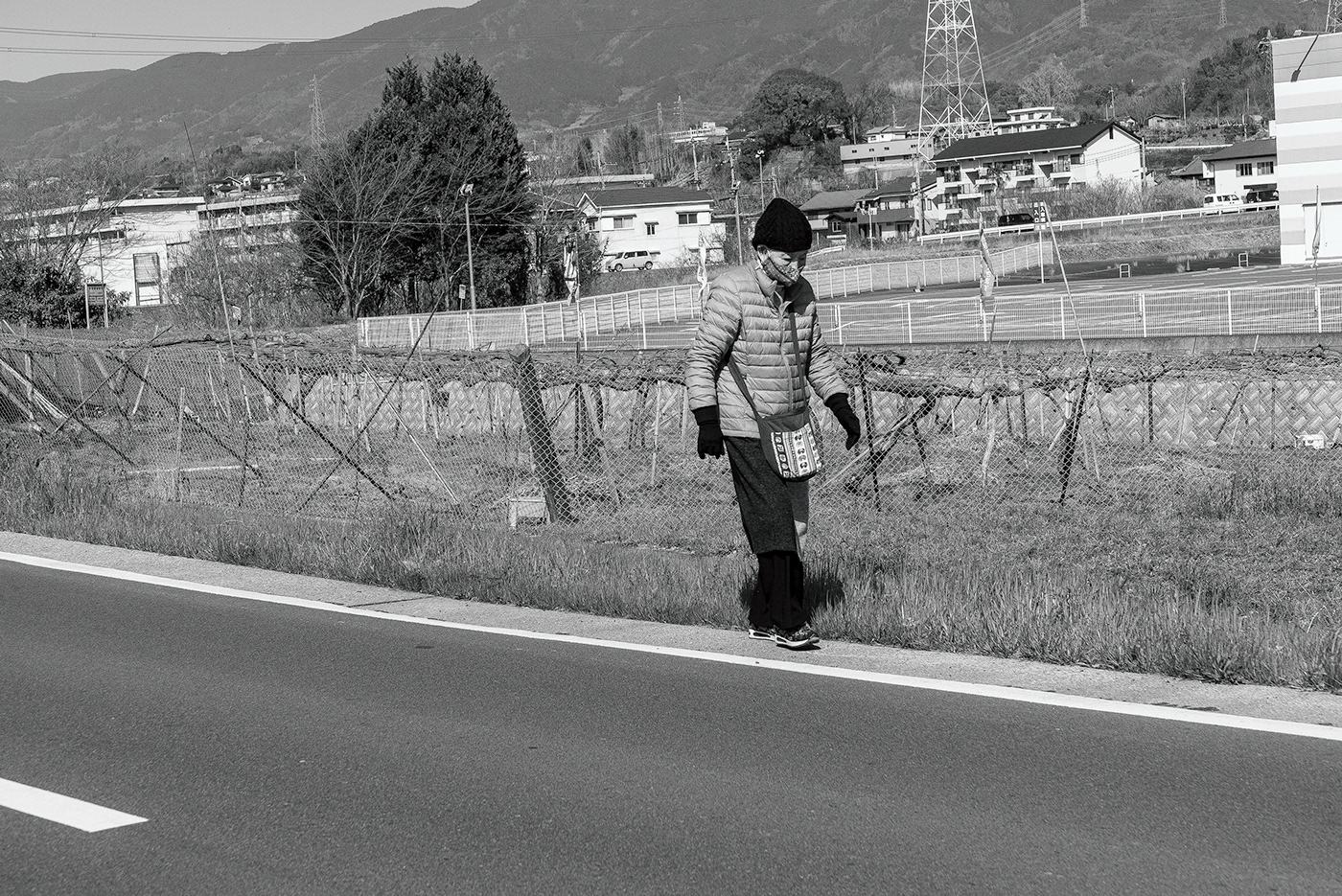 black and white monochrome countryside japan Wakayama Prefecture