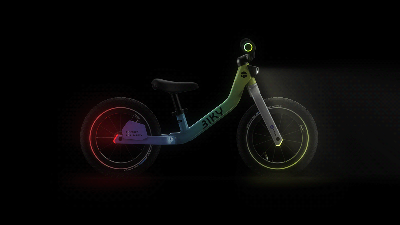 balance bike Bike bycicle mobility kids Smart gps lights if design award RGB