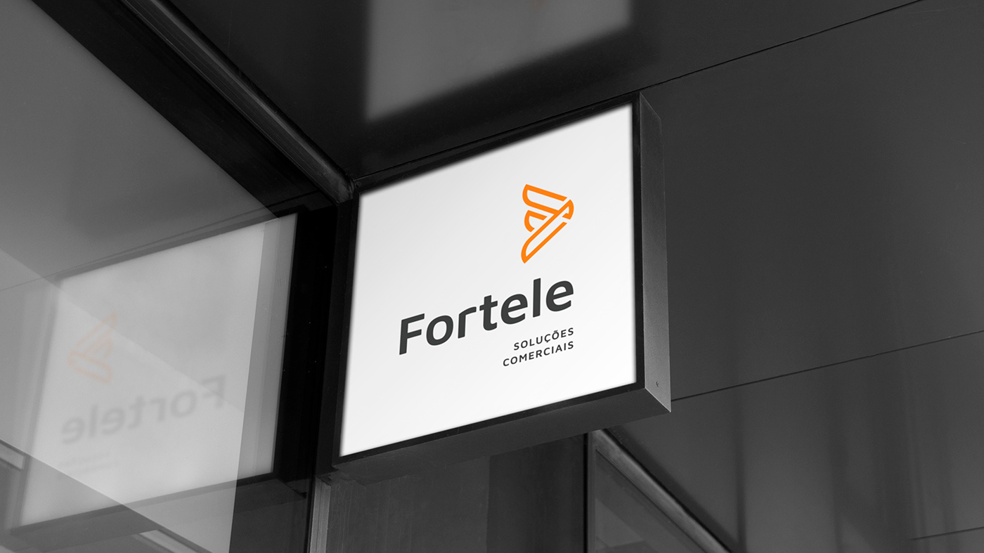 brand identidade visual Logotipo marca representações soluções comerciais branding  comercial consultoria FORTELE