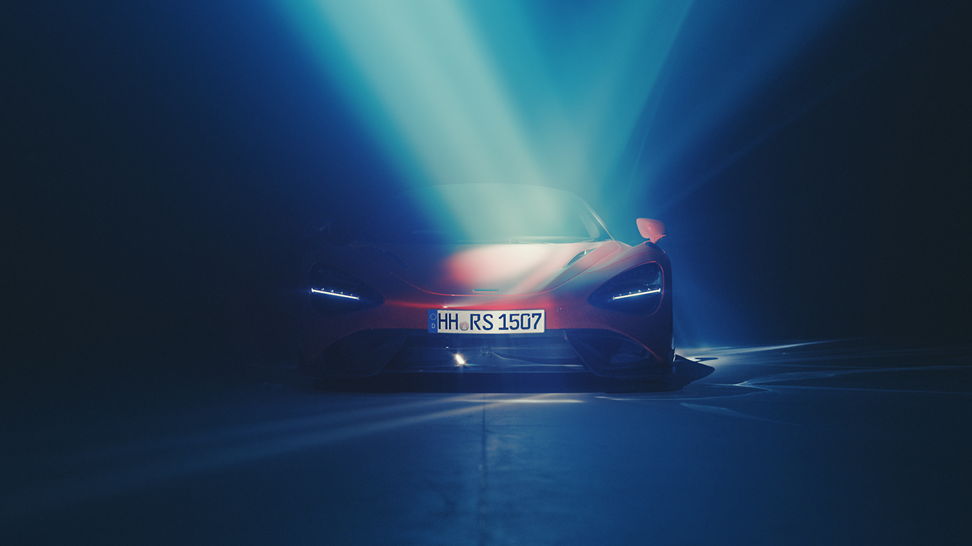 automotive   CGI Render vray 3D lighting McLaren caustics Maya Shading and Lighting