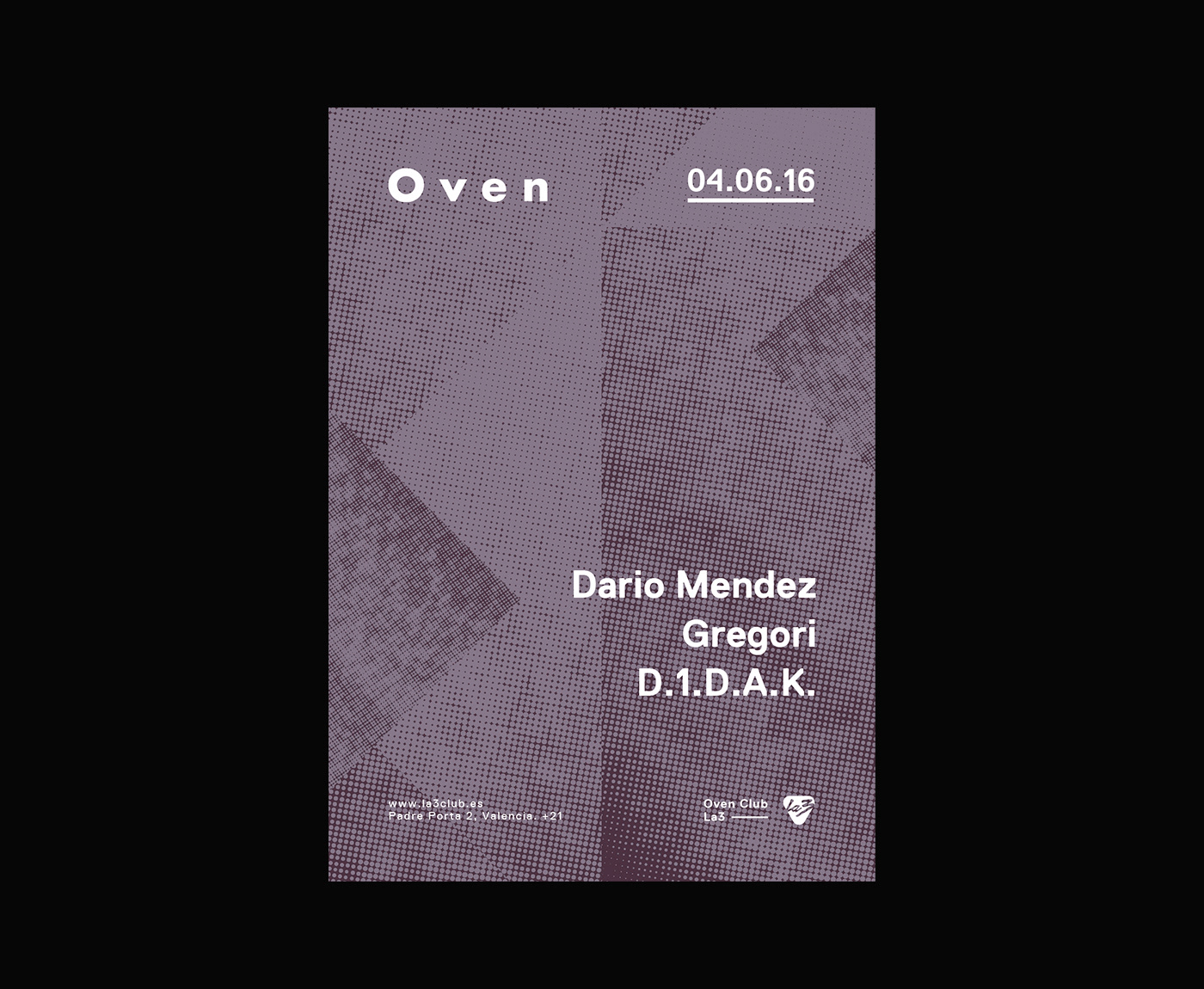 poster artwork flyer music electronic music graphic design  valencia oven club clubbing