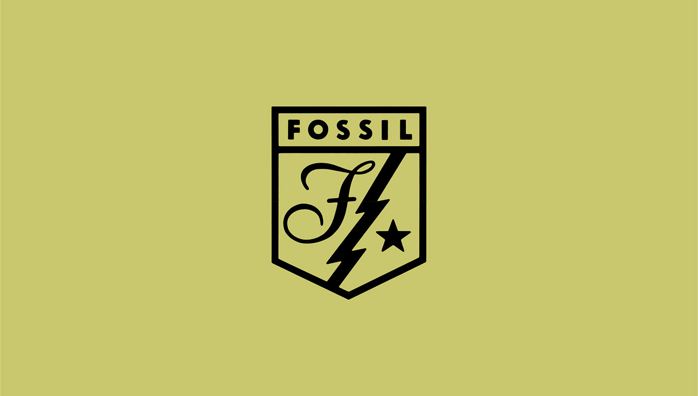 branding  Fossil graphic design  identity Identity Design logo Logo Design