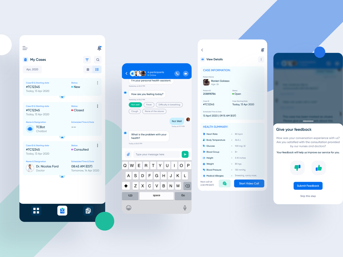 app branding  Chat counseling doctor Figma Health online UI/UX Web