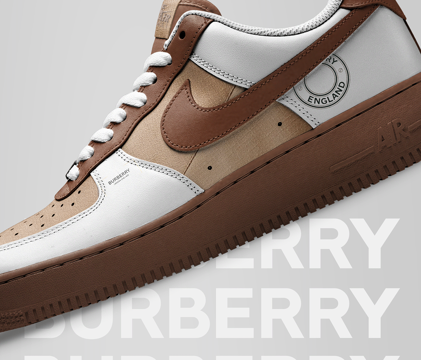 af1 airforce Burberry Custom design Fashion  Mode Nike shoes sneaker