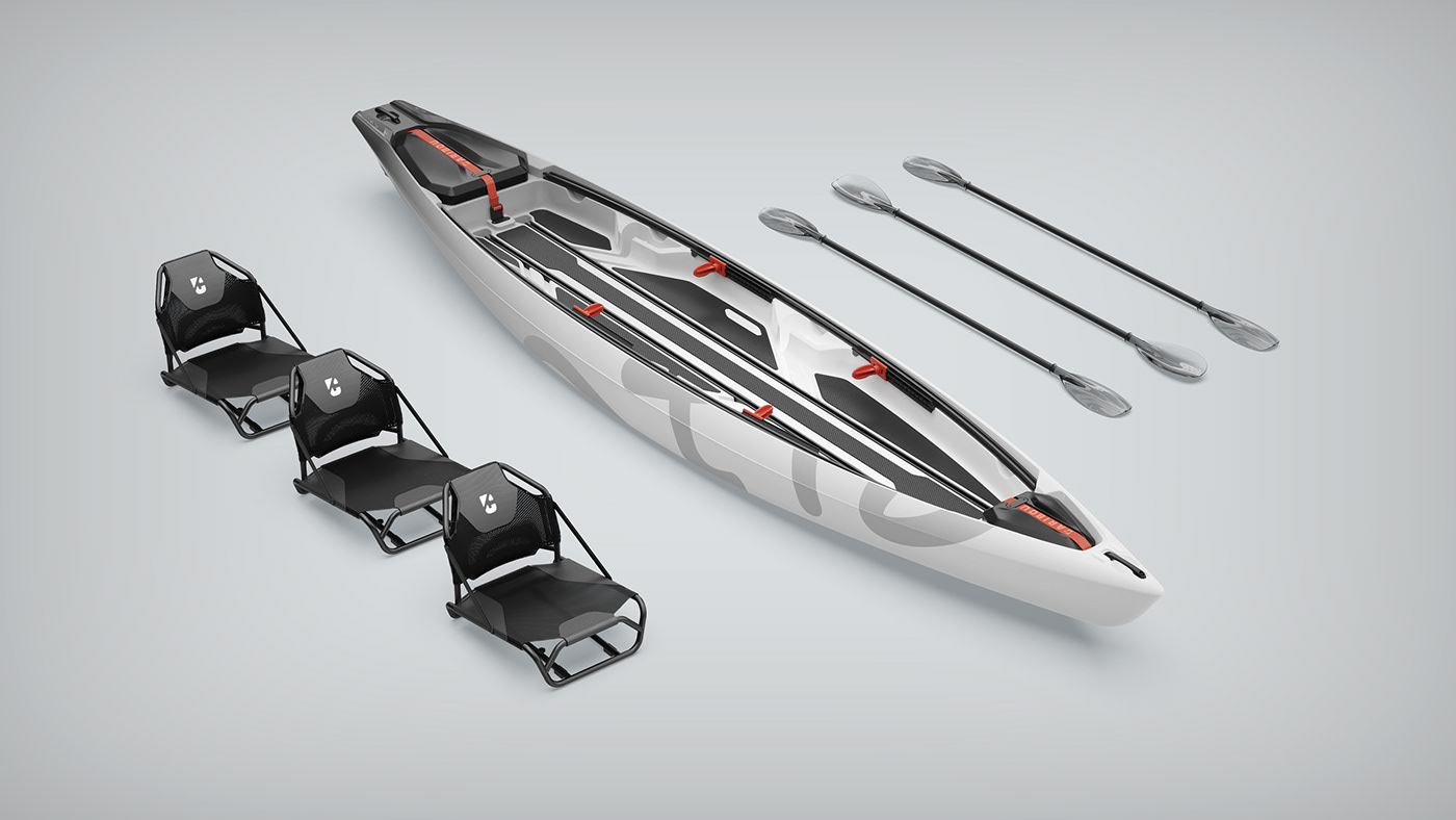 industrial design  kayak river transportation Transport design product design  transport design kayaking adventure