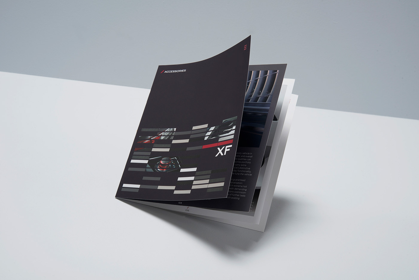 jaguar FPCreative xf press materials print book automotive   car New York launch