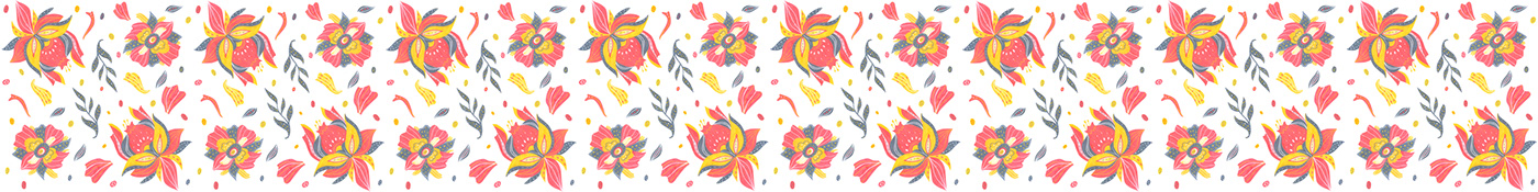 artwork design flower Marker Drawing pattern photoshop Posca print textile