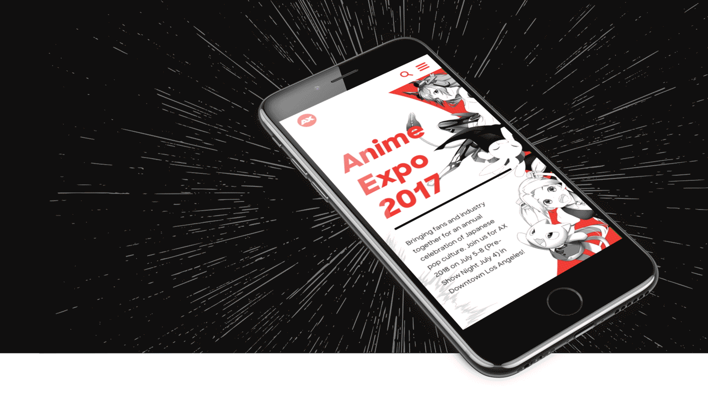 Website design ux digital Responsive conference anime expo strategy business