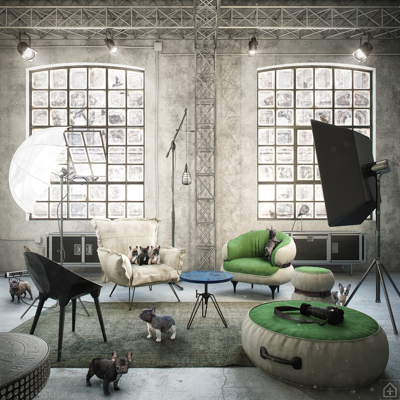 Diesel studio free 3d Models download furniture chair armchair pouf Moroso foscarini