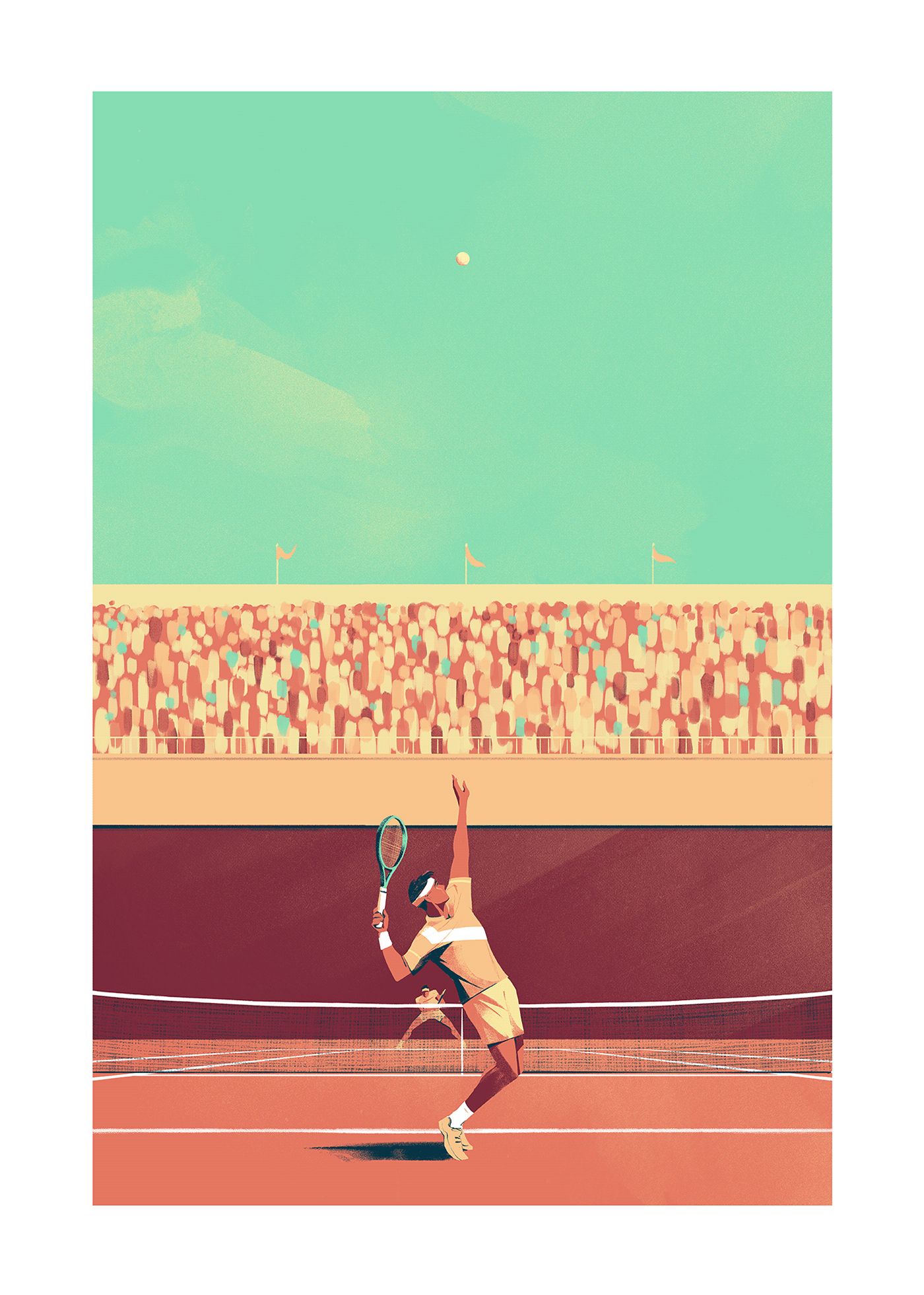 tennis Roland Garros sport poster