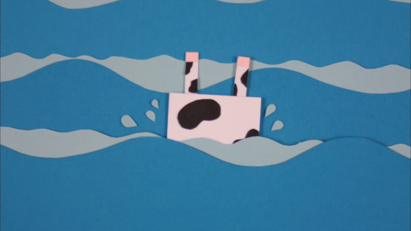 Vegetarian LSU animation  cow Ten Seconds