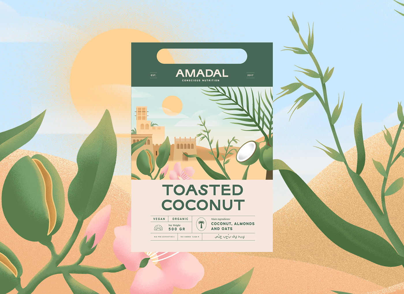 botanical branding  Food  Logo Design natural organic Packaging dubai healthy middle east
