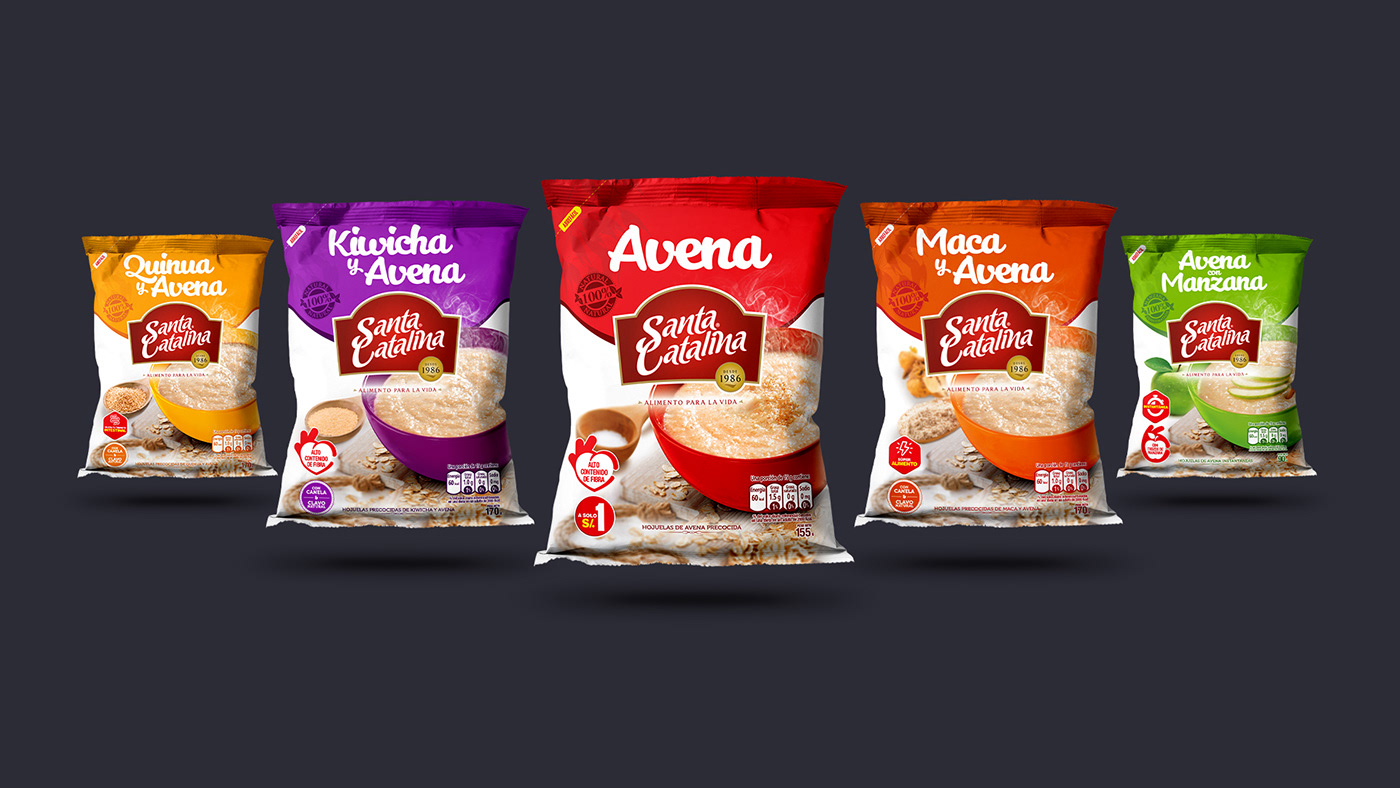 Food  Packaging Oatmeal healthy branding  brand identity marketing  