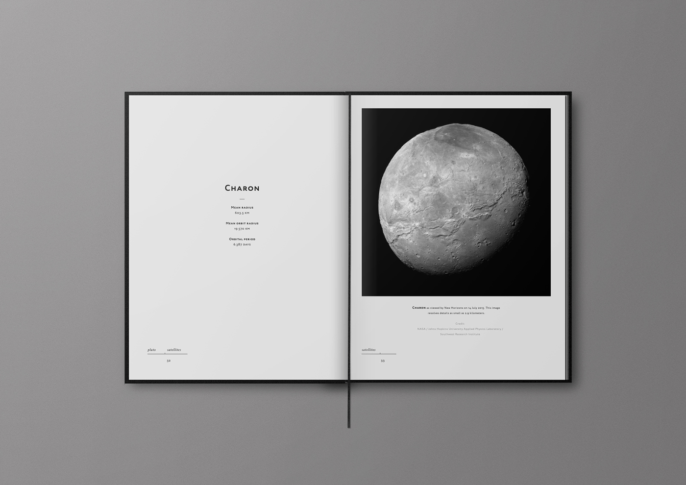 Pluto Space  book black and white astronomy New Horizons