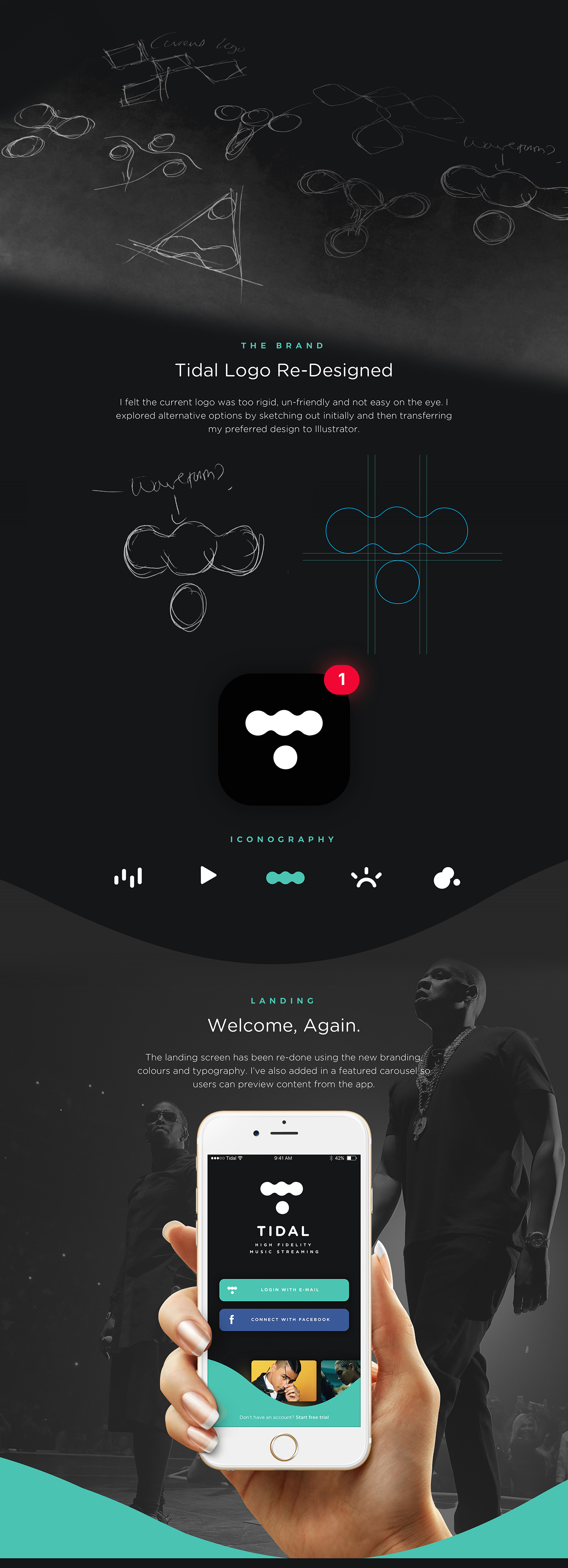 music streaming streaming service Colourful UI UI ux design music mobile apps