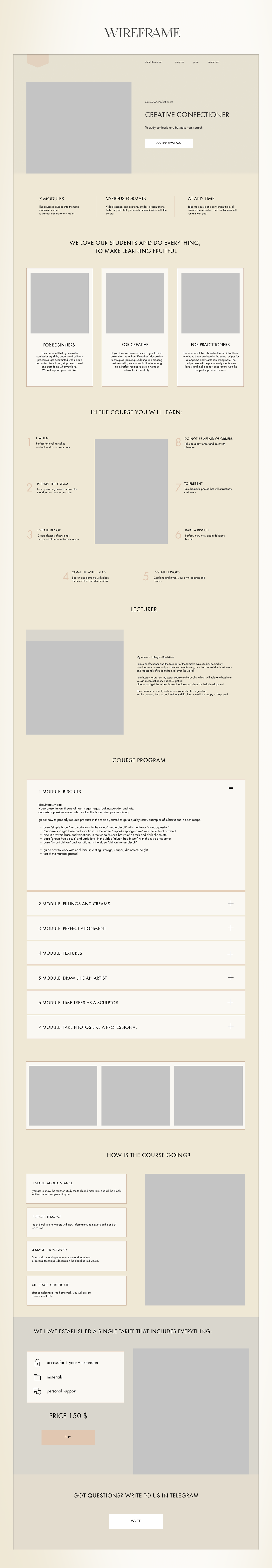 course development Figma landing page online ui design UI/UX Web Design  Website