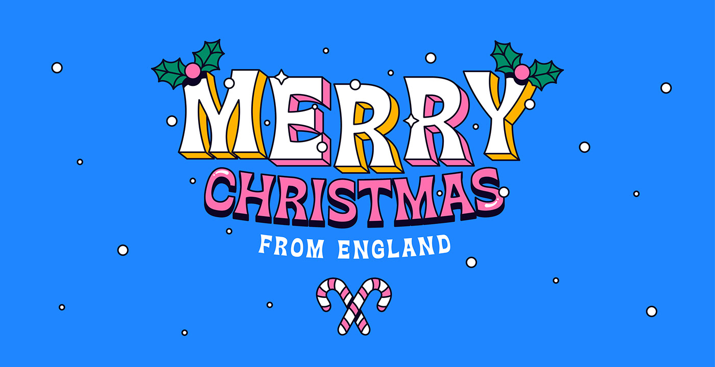 badge Character Christmas festive graphic ILLUSTRATION  lettering sticker typography   xmas