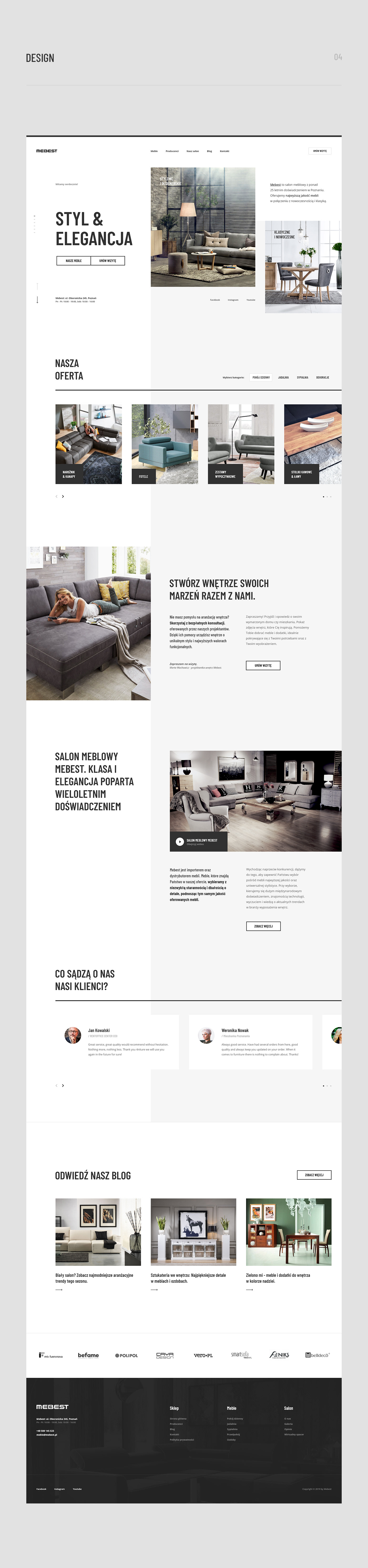 furniture store redesign Website Ecommerce premium luxury