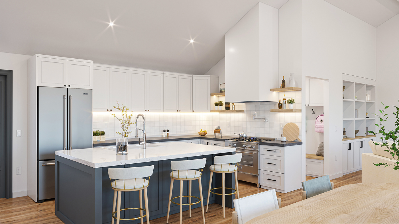 3D 3ds max architecture archviz corona render  Interior Architecture interior design  kitchen design visualization