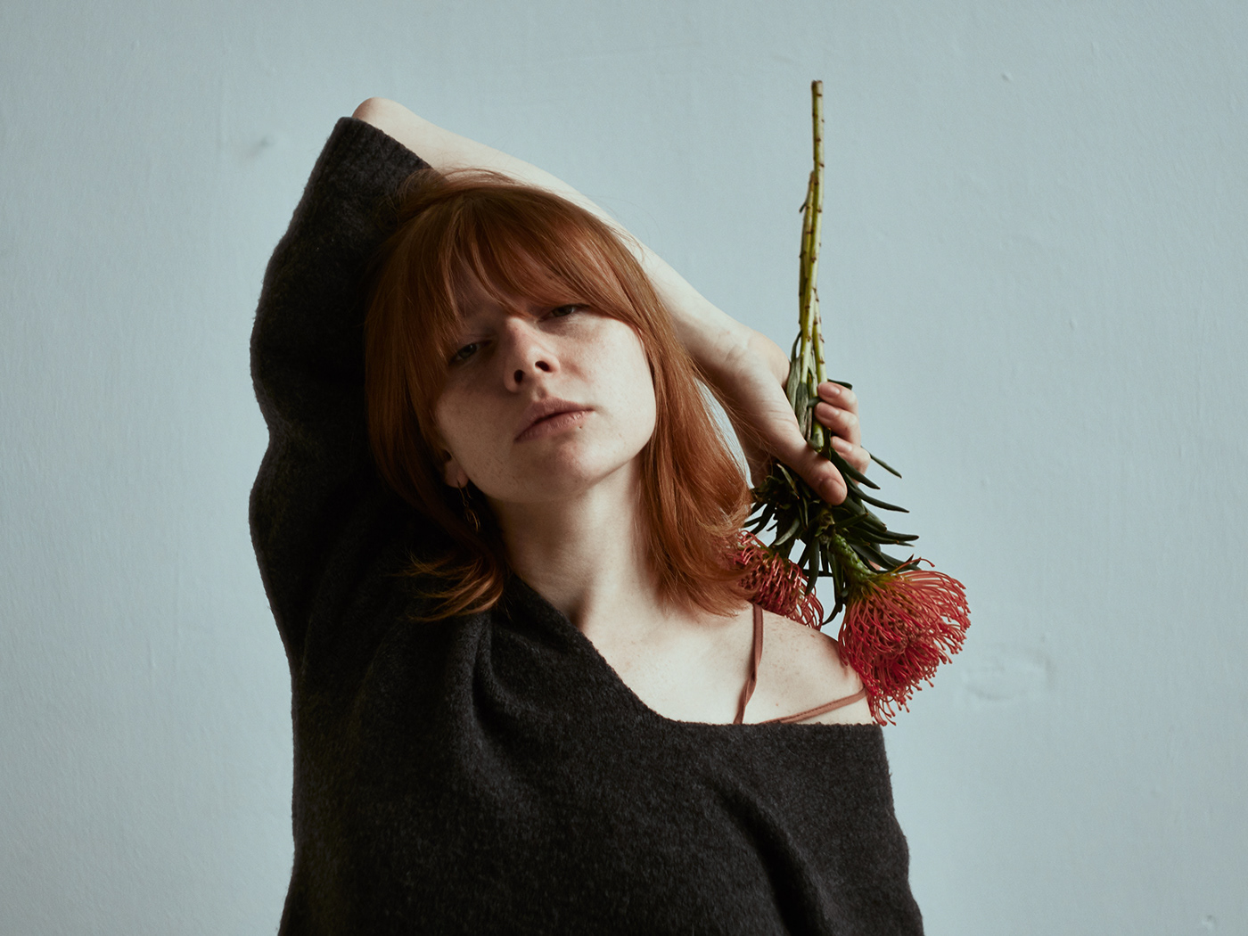 Photography  flower Flowers Minimalism redhair girl model tattoo Photography  photographer