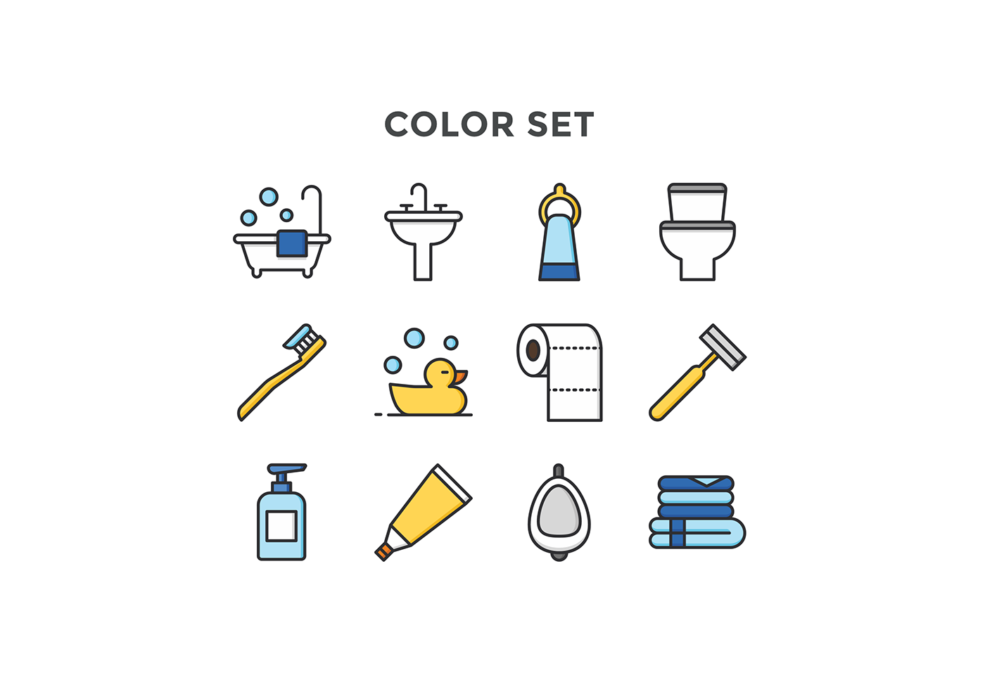 free icons icons free download flat bathroom icons bathroom toothbrush Sink towel