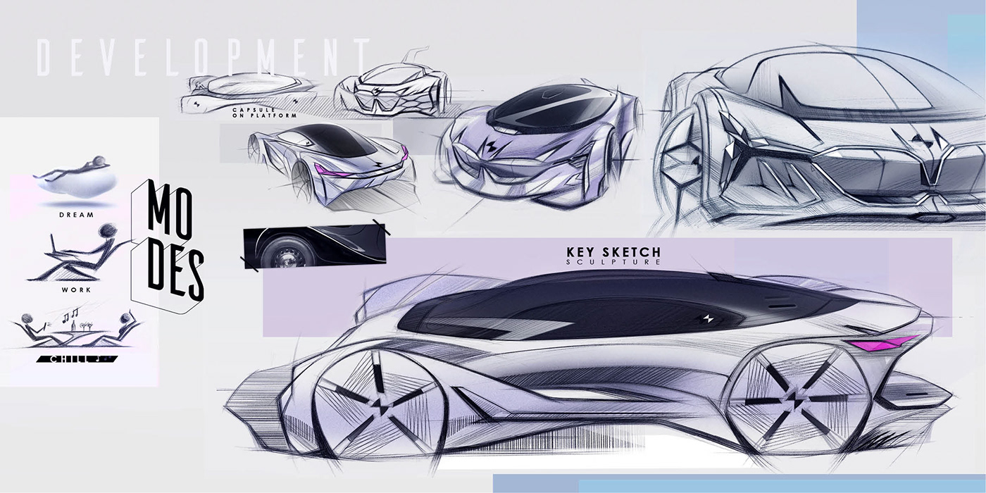 BMW future design concept car automobile Autonomous electric Grand Tourer