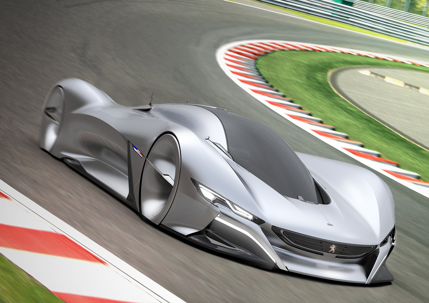 PEUGEOT car concept car sketch digital design Alias VRED car rendering supercar hypercar