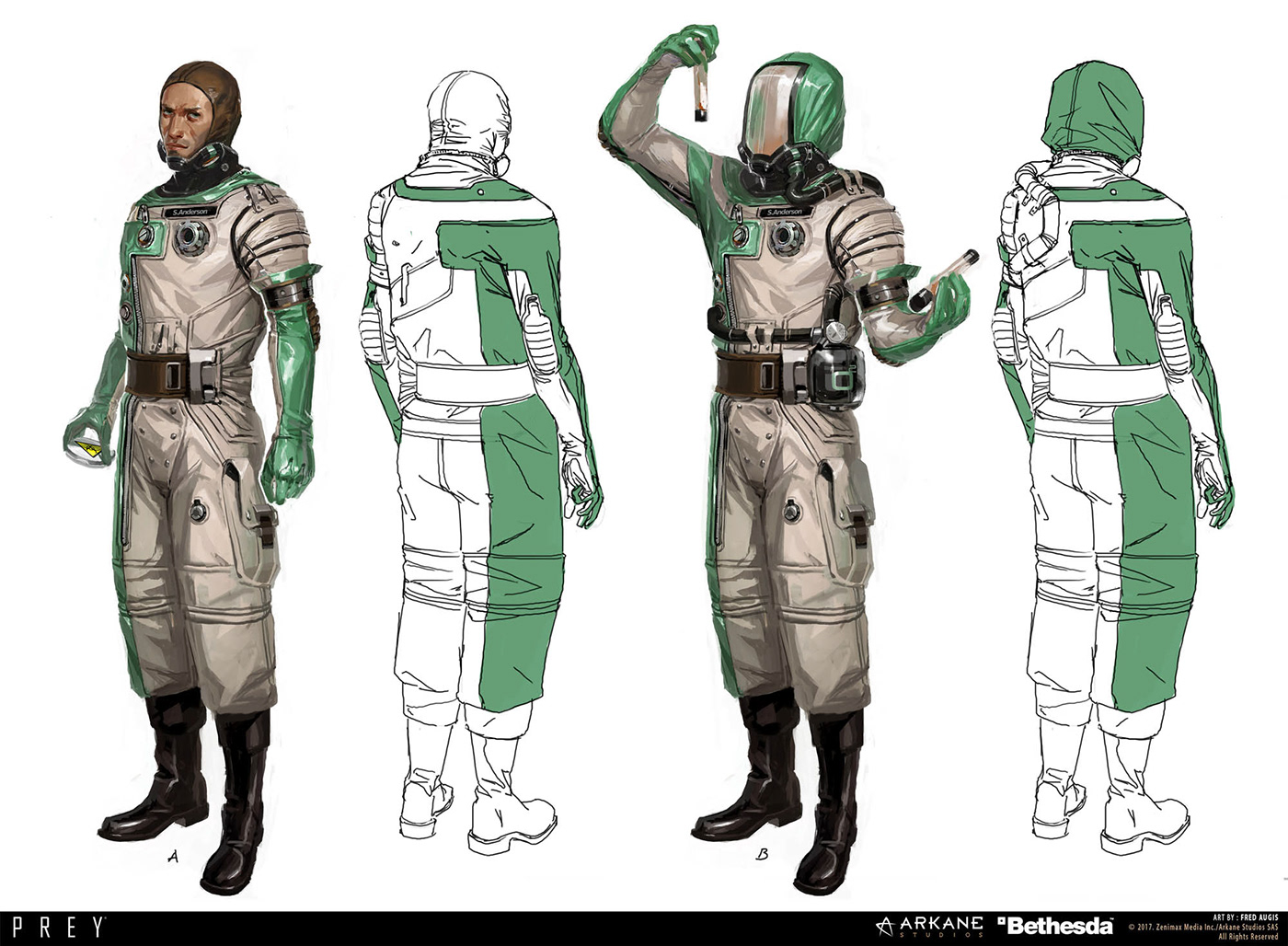 video game concept art design fred augis Character design 