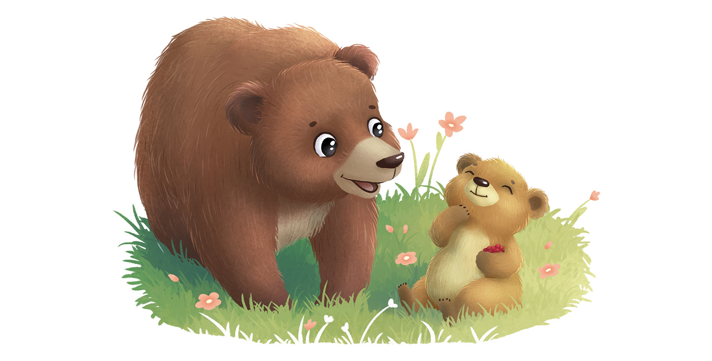 animals bear bunny characters children illustration children's book cute deer kids illustration Picture book