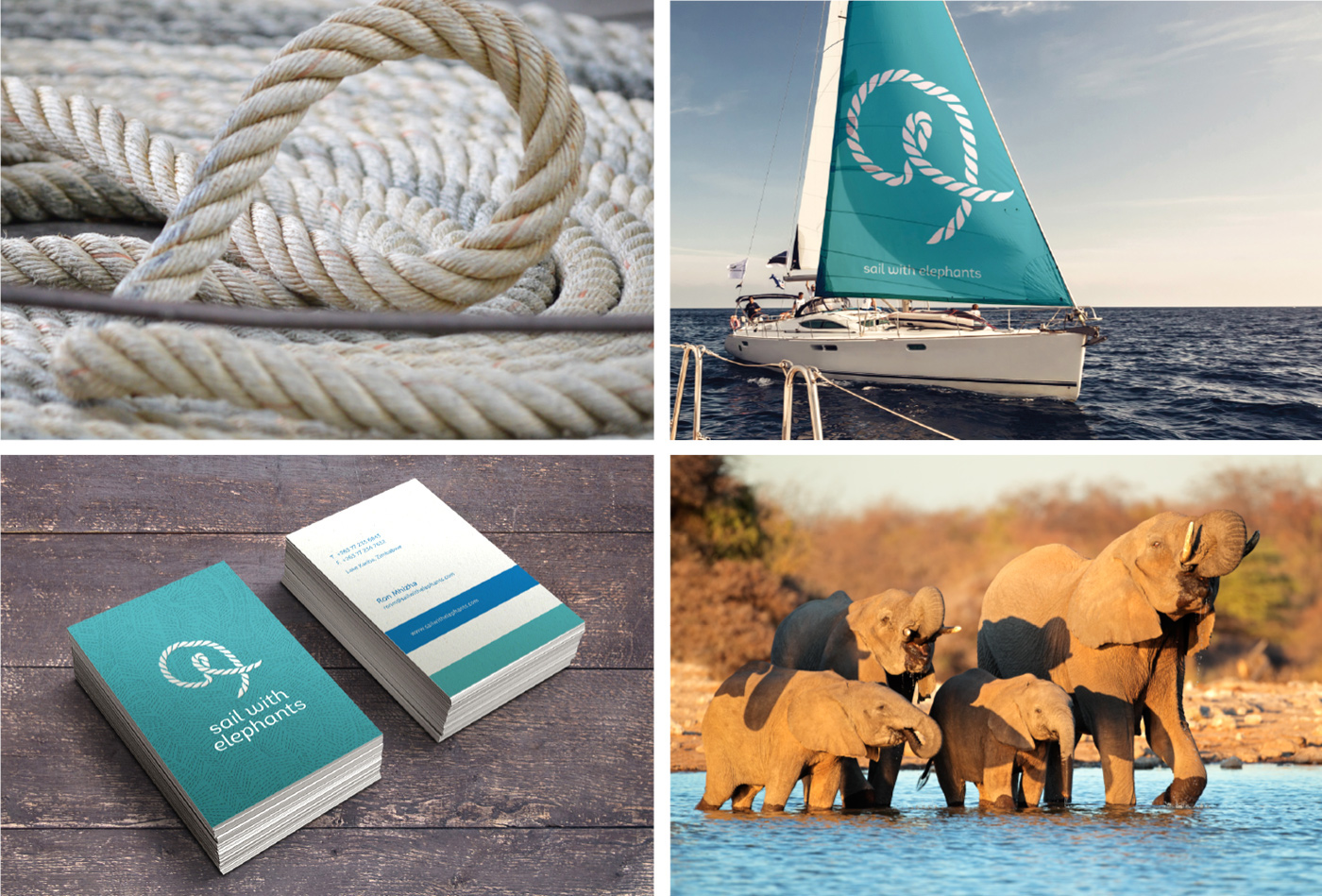 elephant sailing rope lake kariba yacht outline