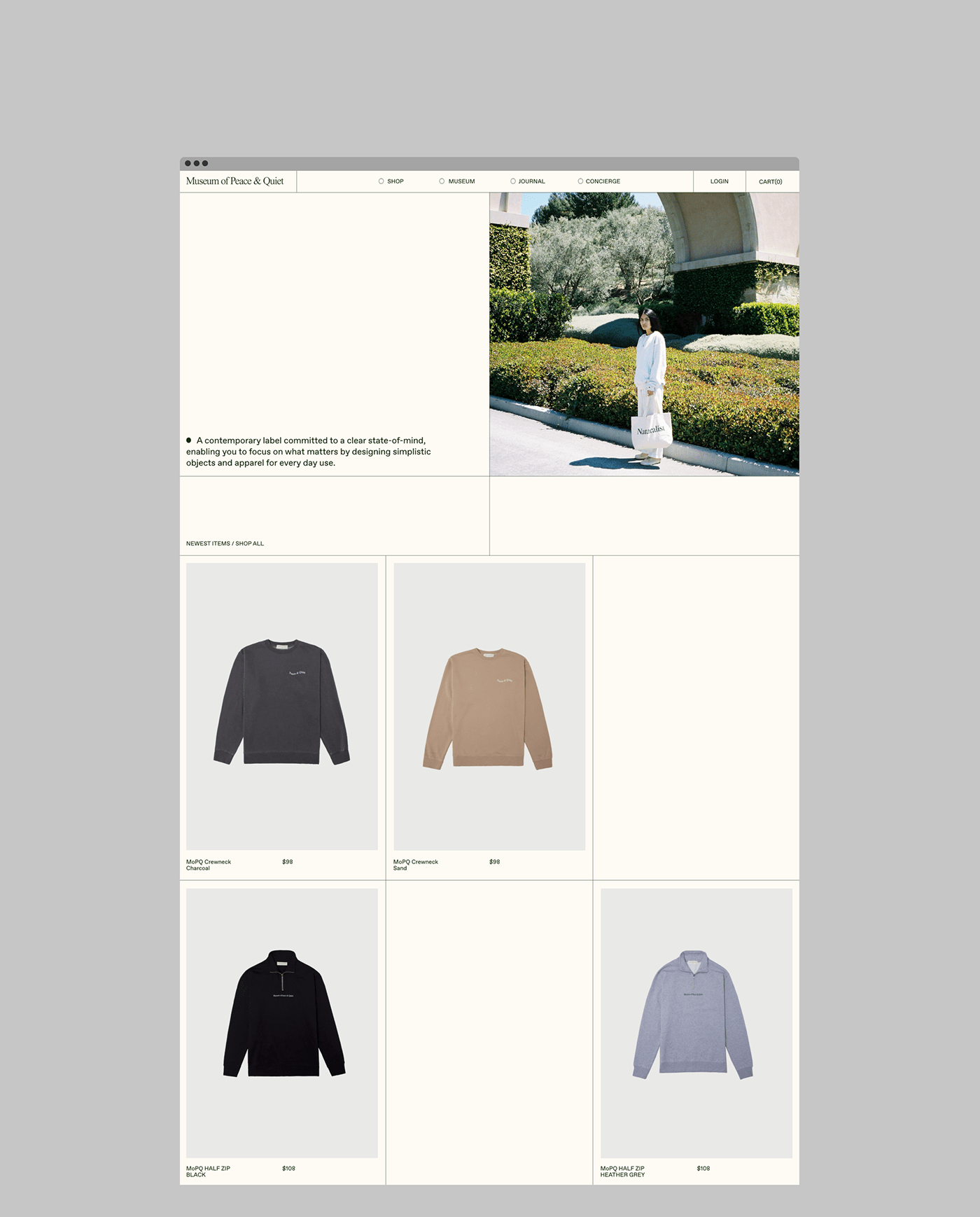 branding  Ecommerce journal minimal mobile shop UI/UX Web Web Design  Website