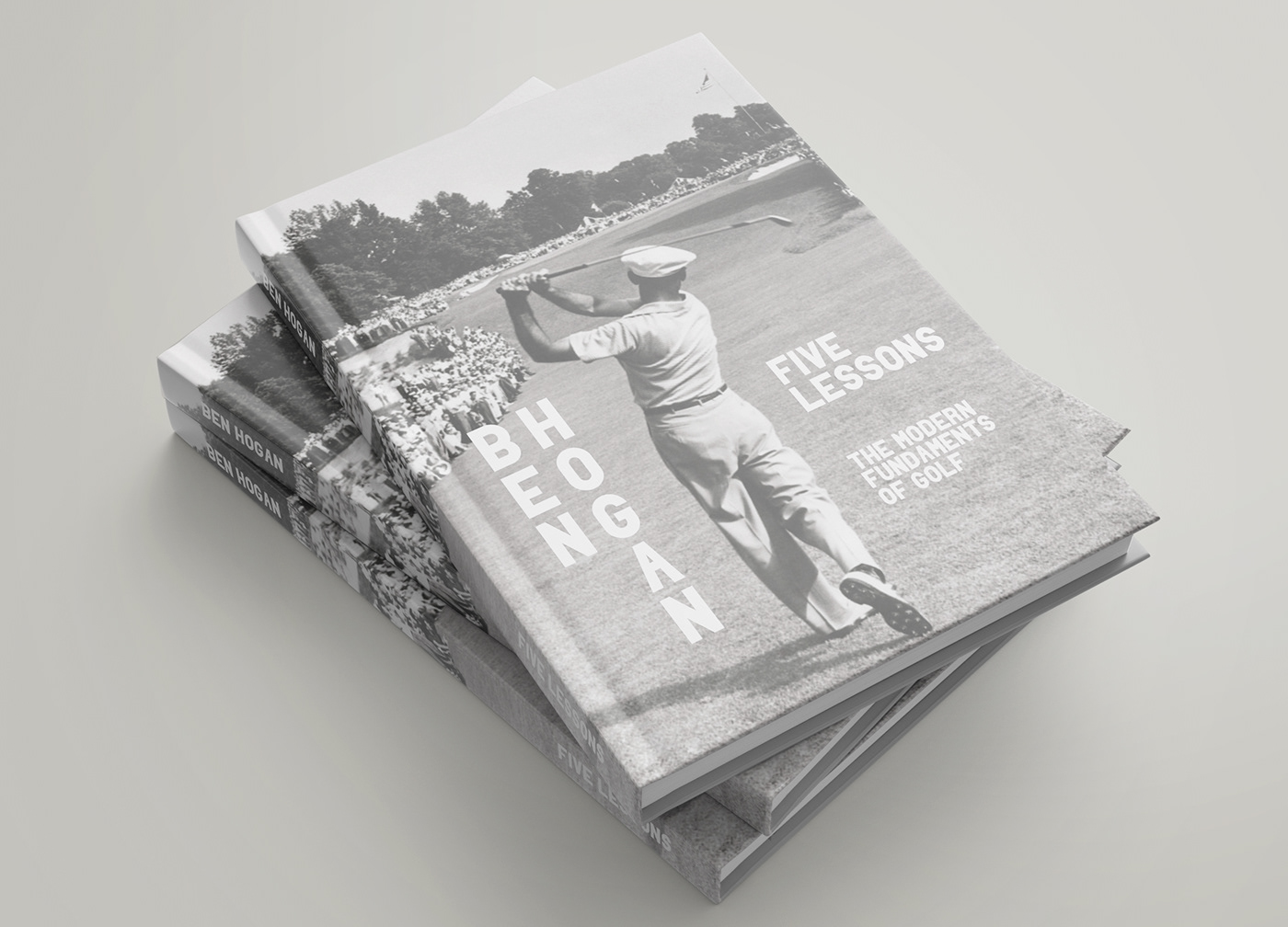 editorial golf book bookcover libro Diseño editorial Ben Hogan design modern