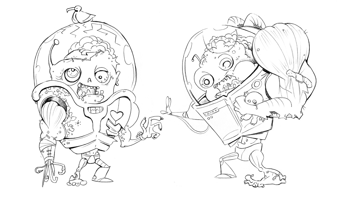 Character design cartoon art Character design  Layout lineup Film   commercial Freelance
