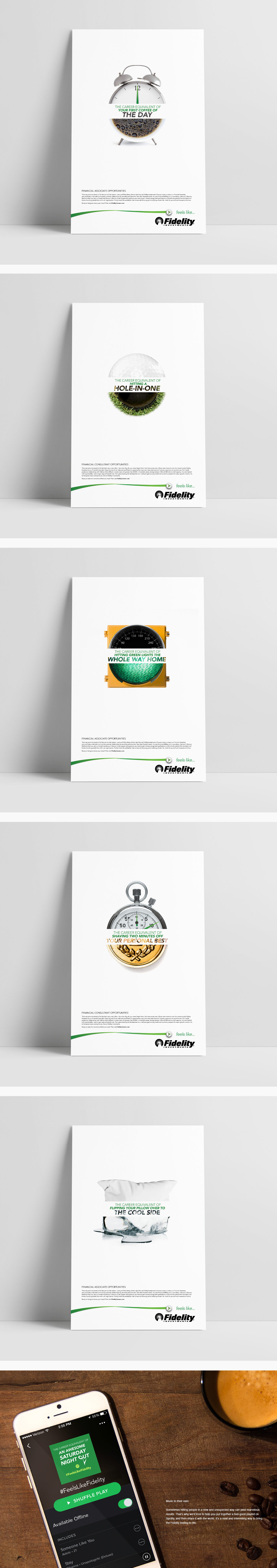 fidelity Finance Service moodboard art direction  campaign