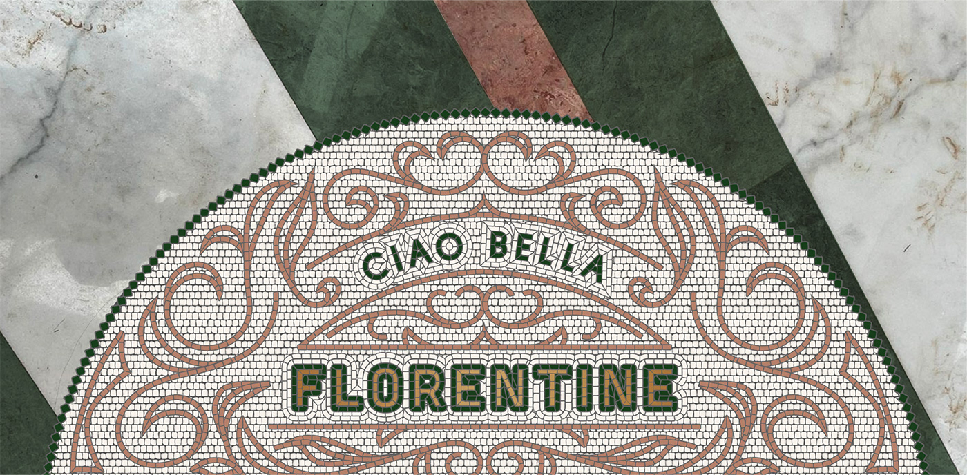 Hoarding italian logo menu design restaurant restaurant logo restaurant menu mosaic