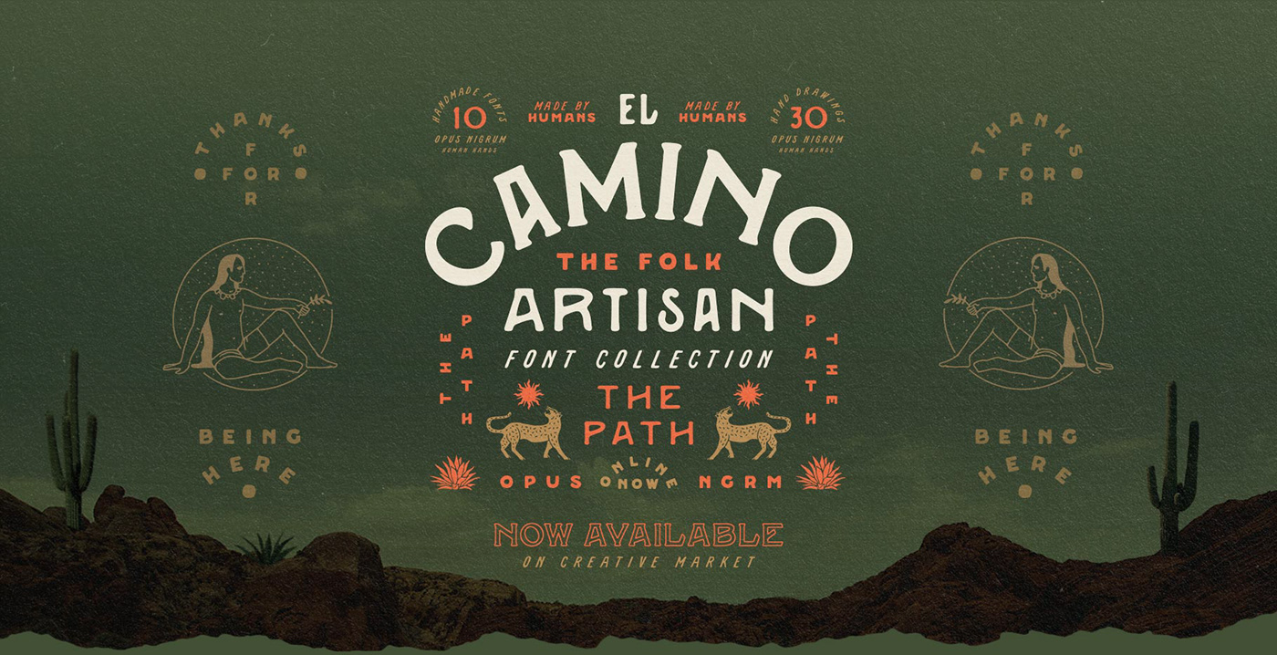 america boho bundle folk font mexico southwest typography   vintage free