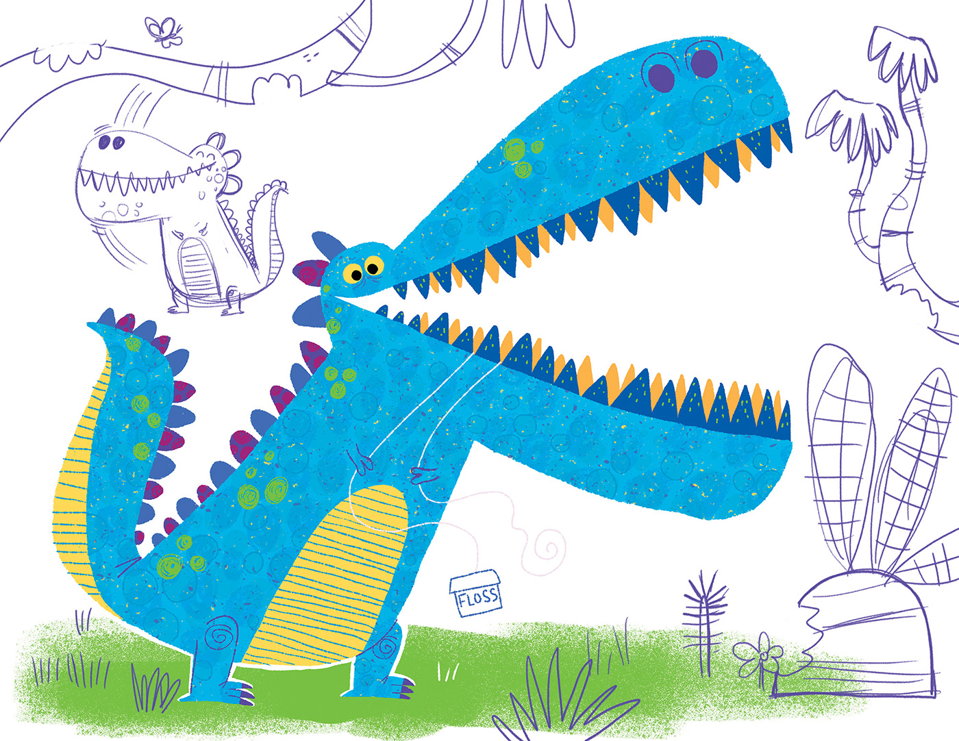 Child art children's book Children's Books dinosaurs ILLUSTRATION  kidlit kidlitart Picture book t-rex tyrannosaurus