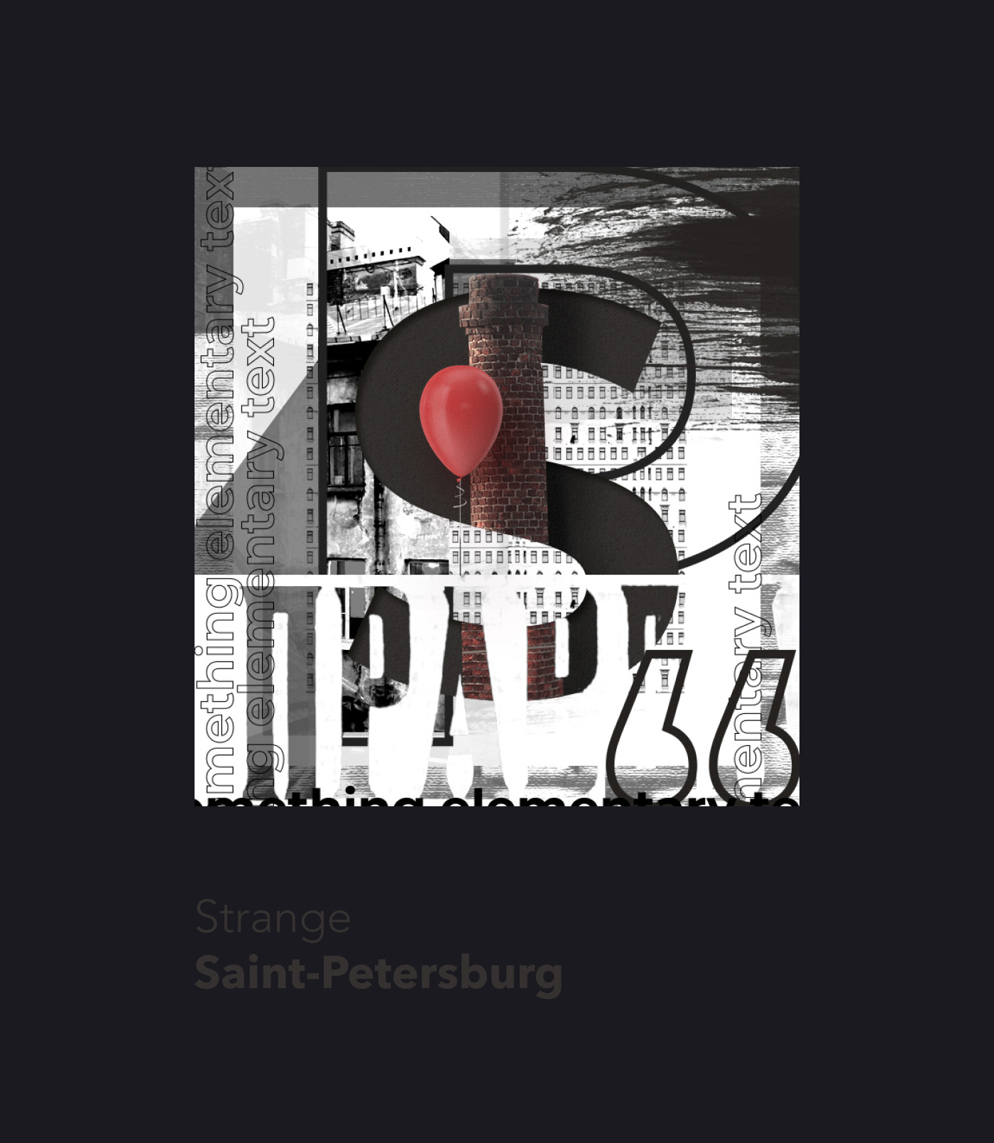 питер spb petersburg collage Typografic typographyc photospb photocollage monochrome revolution