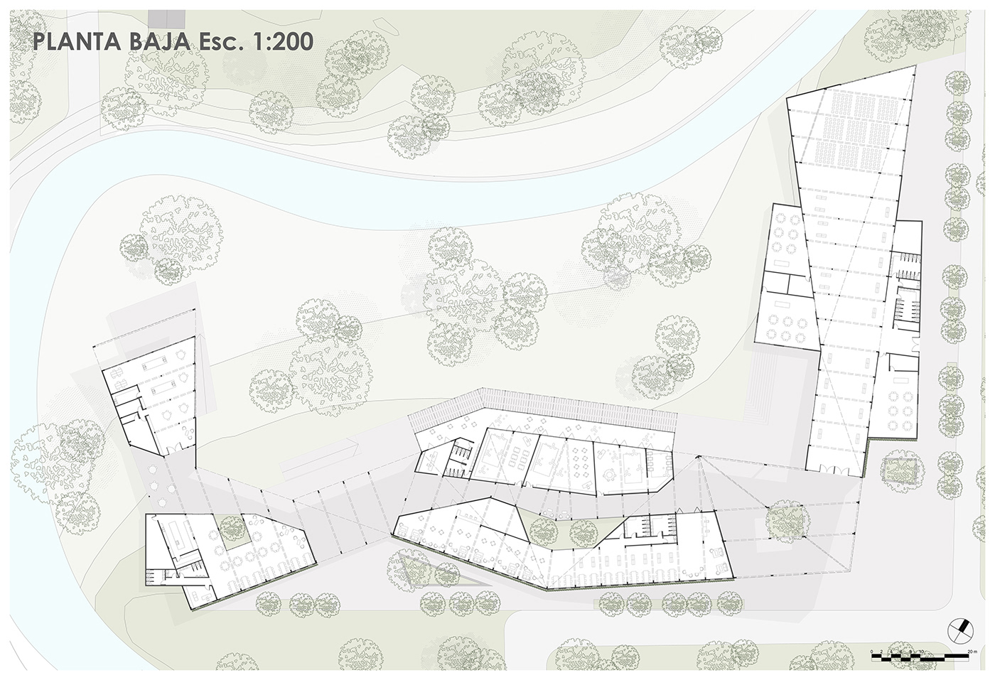 urbanismo arquitectura Render centro comunitario Humedal paisaje comunidad