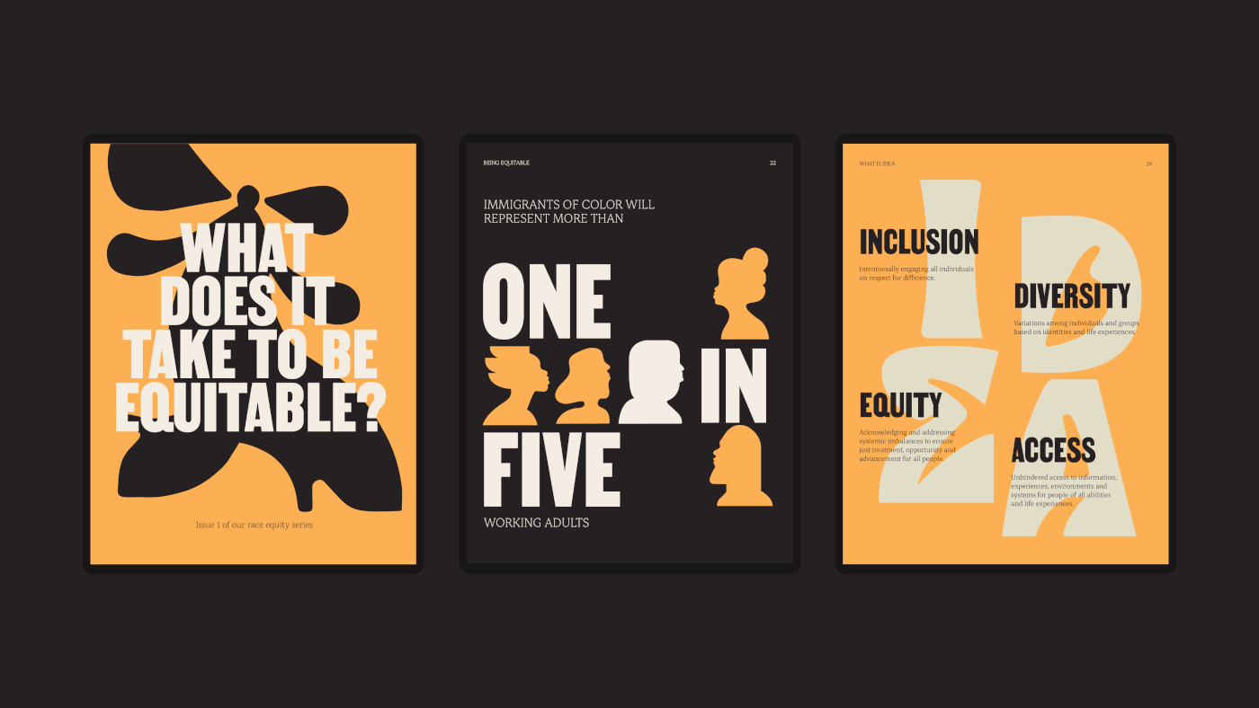 branding  design Diversity equity ILLUSTRATION  inclusion typography   visual identity identity united states