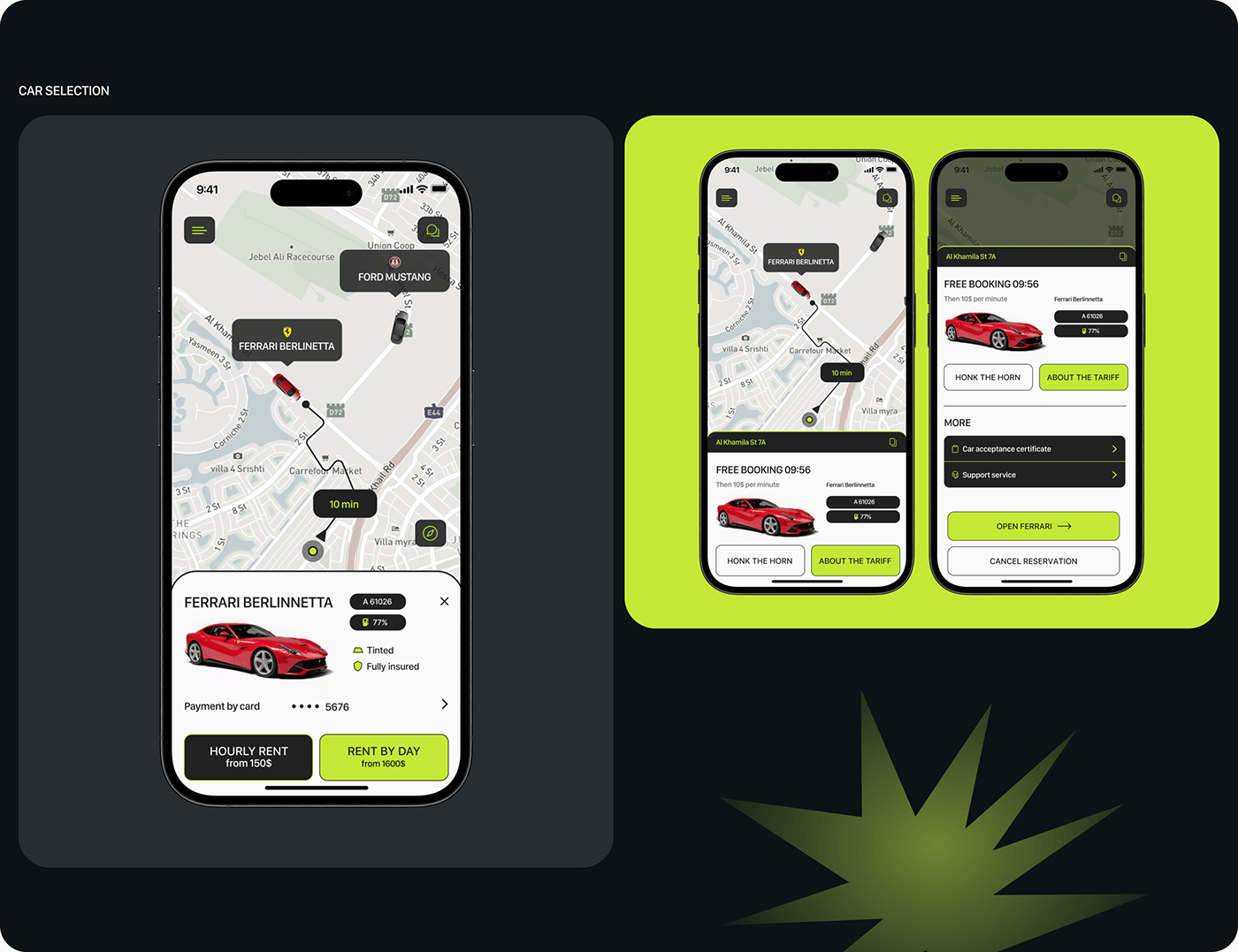ux UI ux/ui UX UI DESign Mobile app mobile app design Carsharing Mobile Application UX Research dubai
