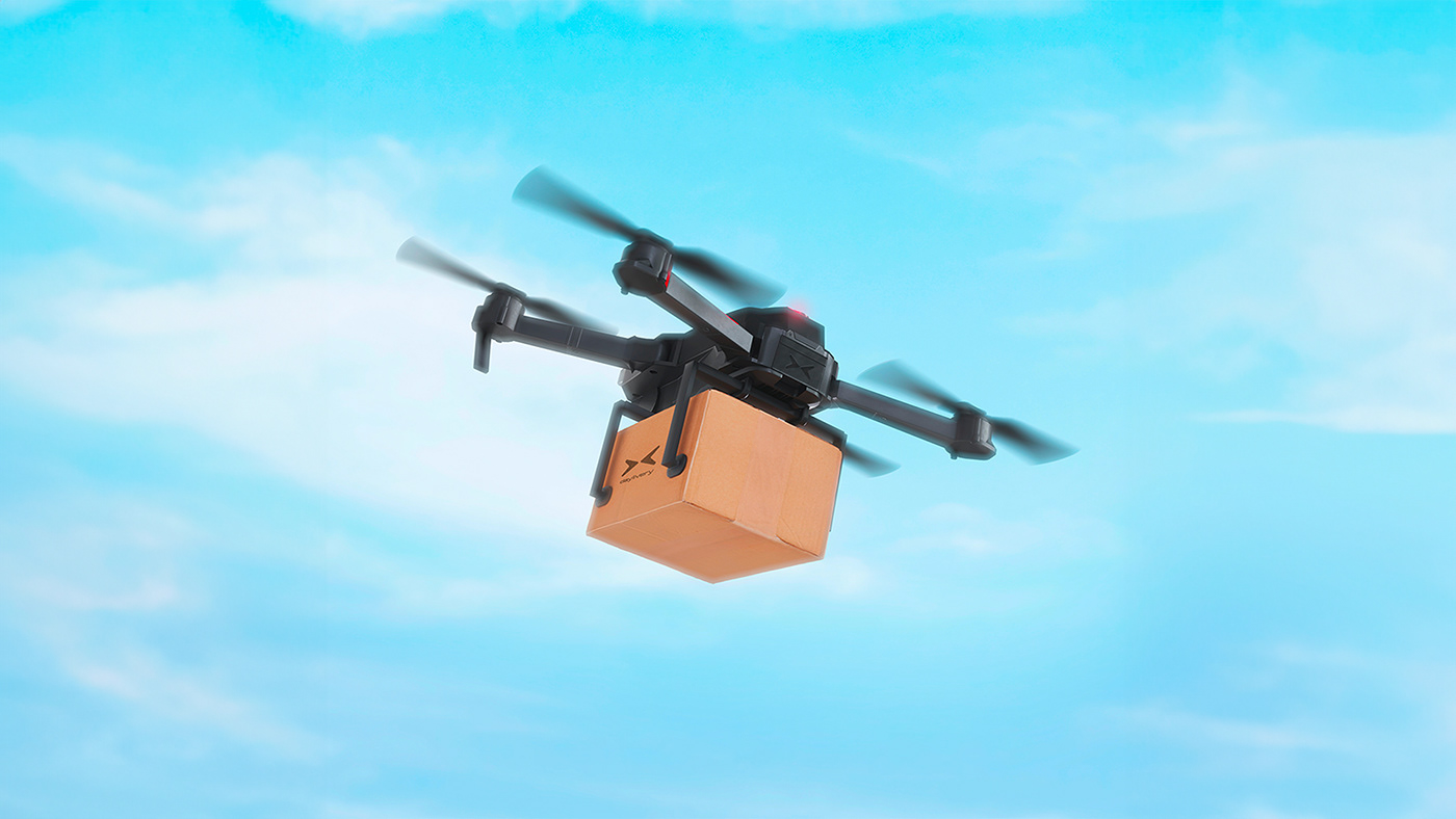Dystopia dystopic 3D blender drone delivery motion design after effects artistic direction